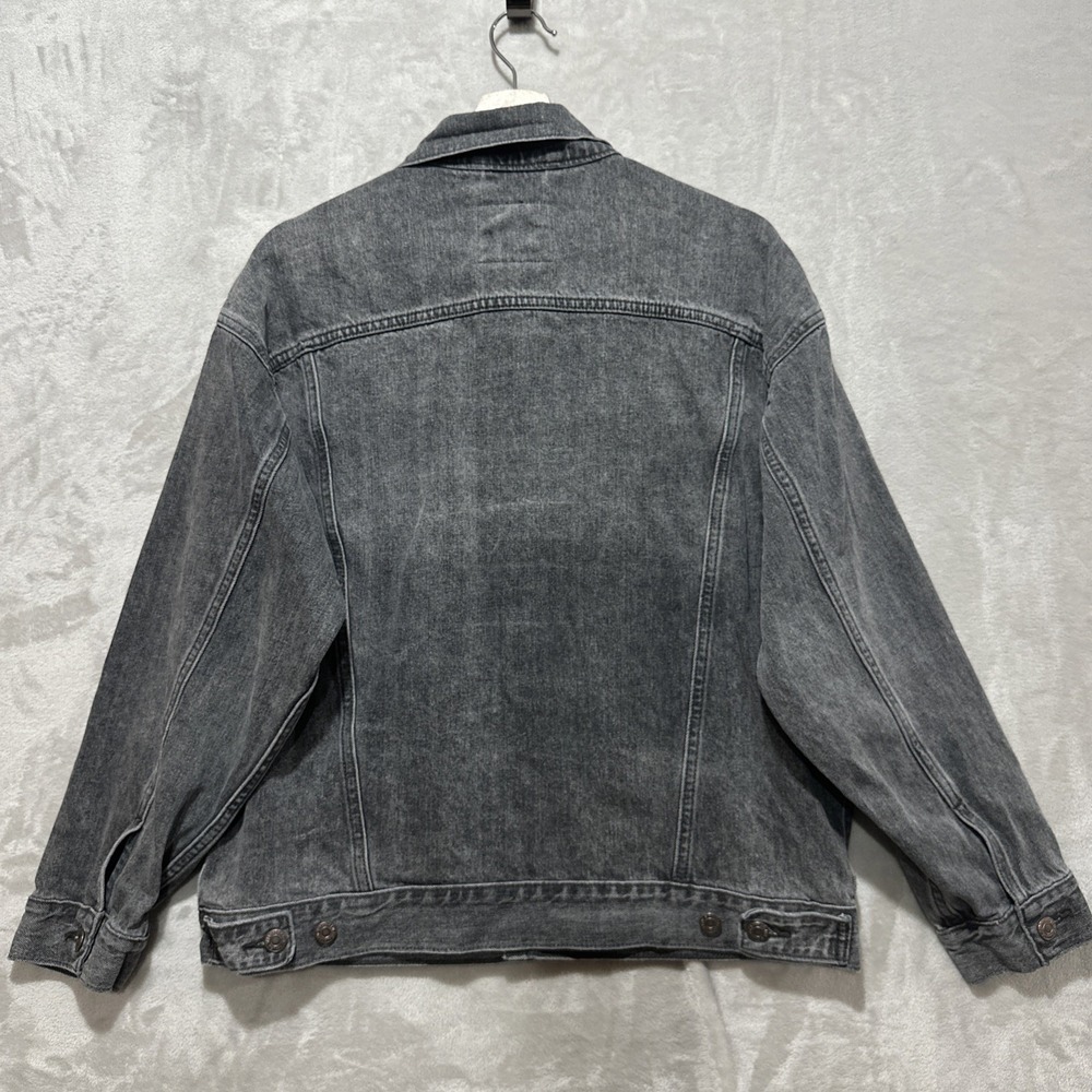 Levi's Premium Men's Relaxed Fit Trucker Jacket Size Small‎ Charcoal - Picture 2 of 8